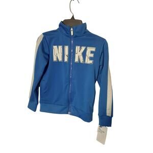 NIKE Boys zip up sweater - Blue - Size M (5-6 yrs) - NWT